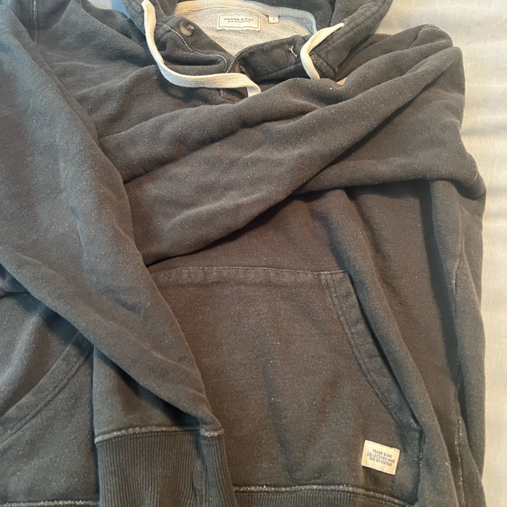 FRANK & OAK moss olive green hoodie